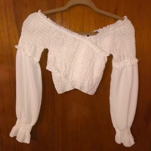 off the shoulder blouse